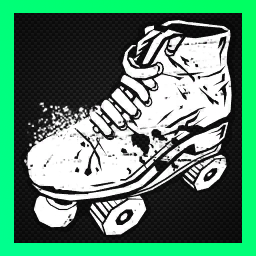 Patin à roulettes ensanglanté